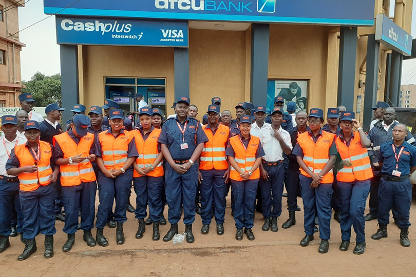 SGA Security personnel pose for photograph while in their uniforms